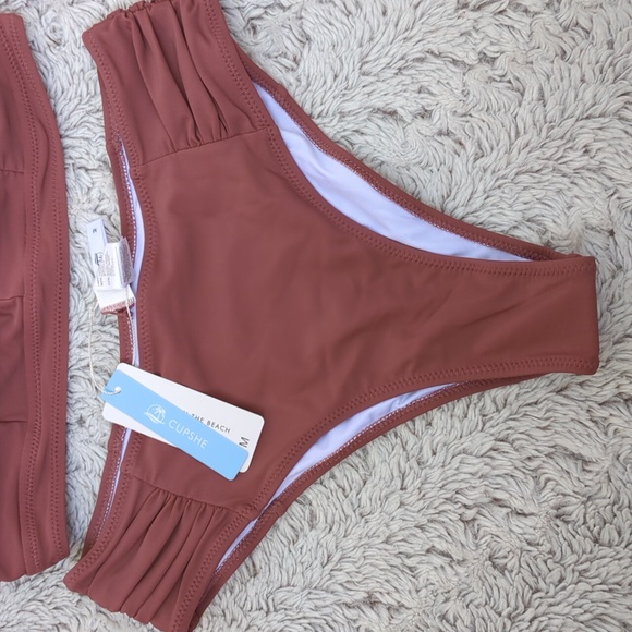 Dusty Pink Ruched Bikini Size Medium ⛱️ - Picture 4 of 5